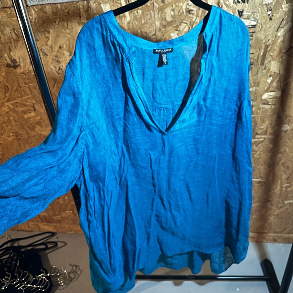 Eileen Fisher gauze top 3X